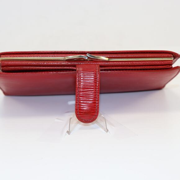 Louis Vuitton Epi Leather Red Long Wallet with Kiss Lock Coin Purse - M19919 - Picture 5 of 9
